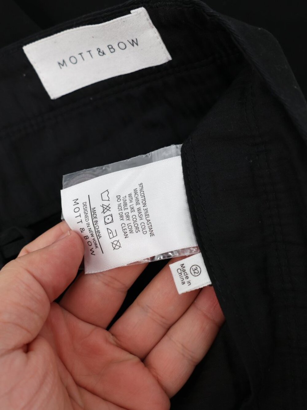 Mott & Bow Pants Mens 32 L29 Charles Chino Straight Fit Stretch Classic Casual - Picture 11 of 12